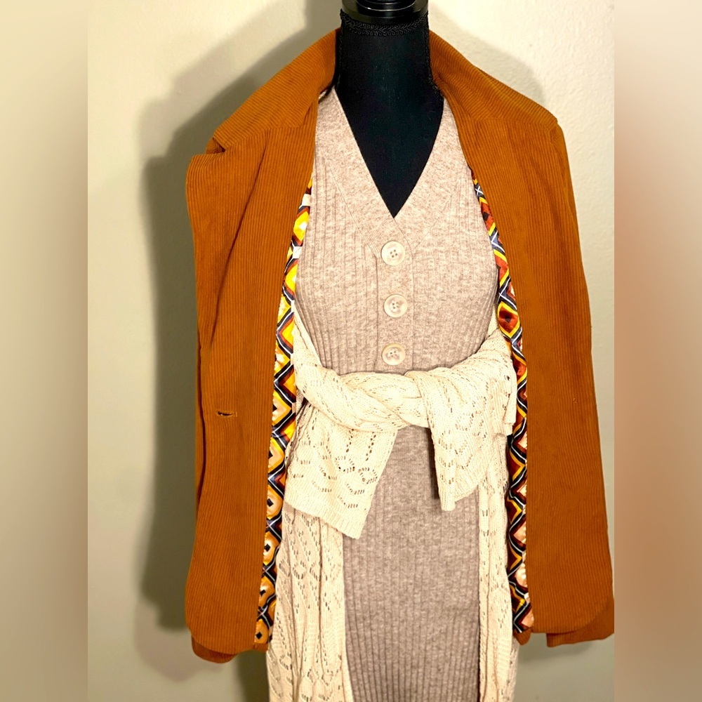 Corduroy blazer, 70s Retro, AUTRES FILLES Sz M